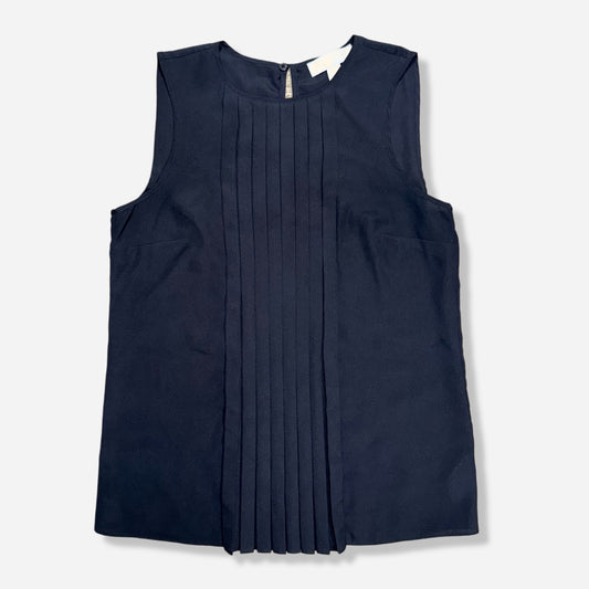 BLUSA NEGRA PLISADA SIN MANGAS | MICHAEL KORS | S