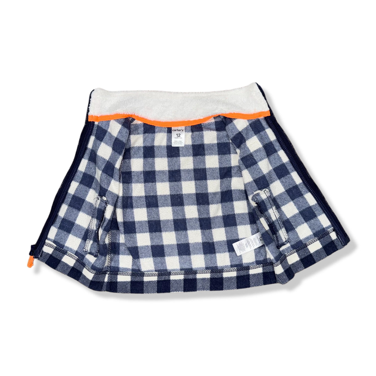 CHALECO DE CUADROS PARA BEBÉ | CARTER'S | TALLA 12 MESES