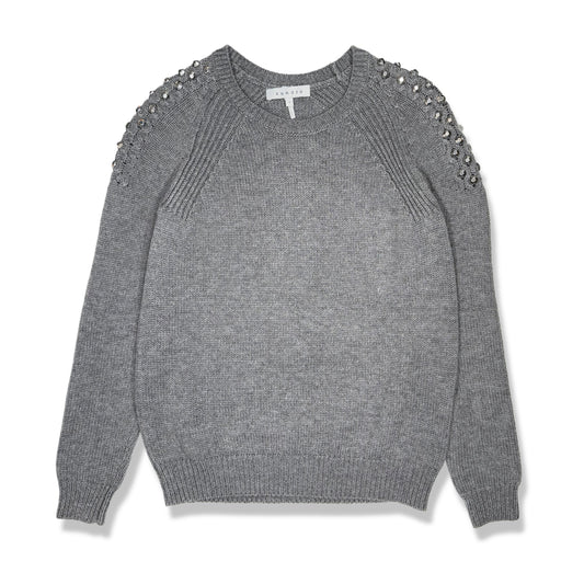 SWEATER DE LANA CON APLICACIONES | SANDRO | TALLA 1 (US 4)