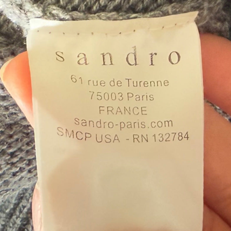SWEATER DE LANA CON APLICACIONES | SANDRO | TALLA 1 (US 4)