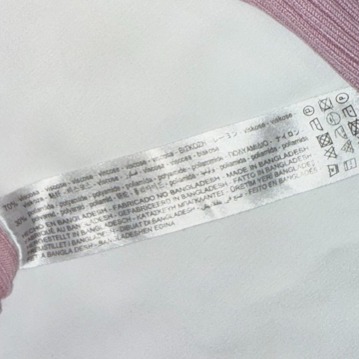 TOP CUELLO ALTO ROSADO | ZARA | TALLA S