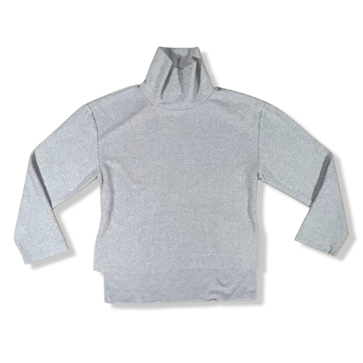 SWEATER CUELLO ALTO GRIS | ZARA |  TALLA S