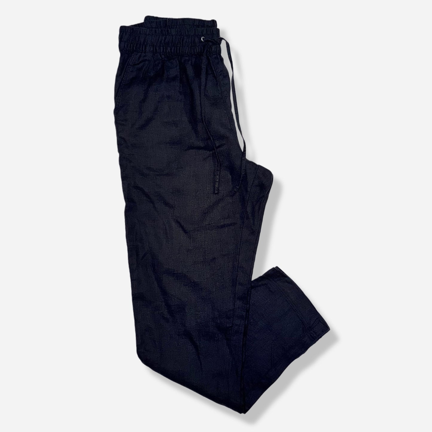 PANTALÓN DE LINO NEGRO | H&M | S
