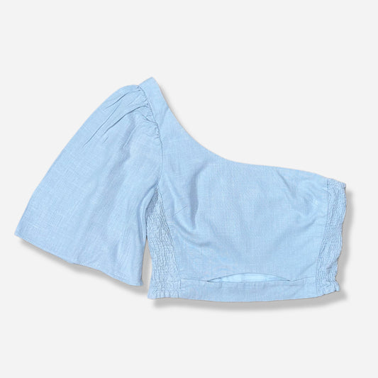 CROP TOP ASIMÉTRICO | ZARA | S