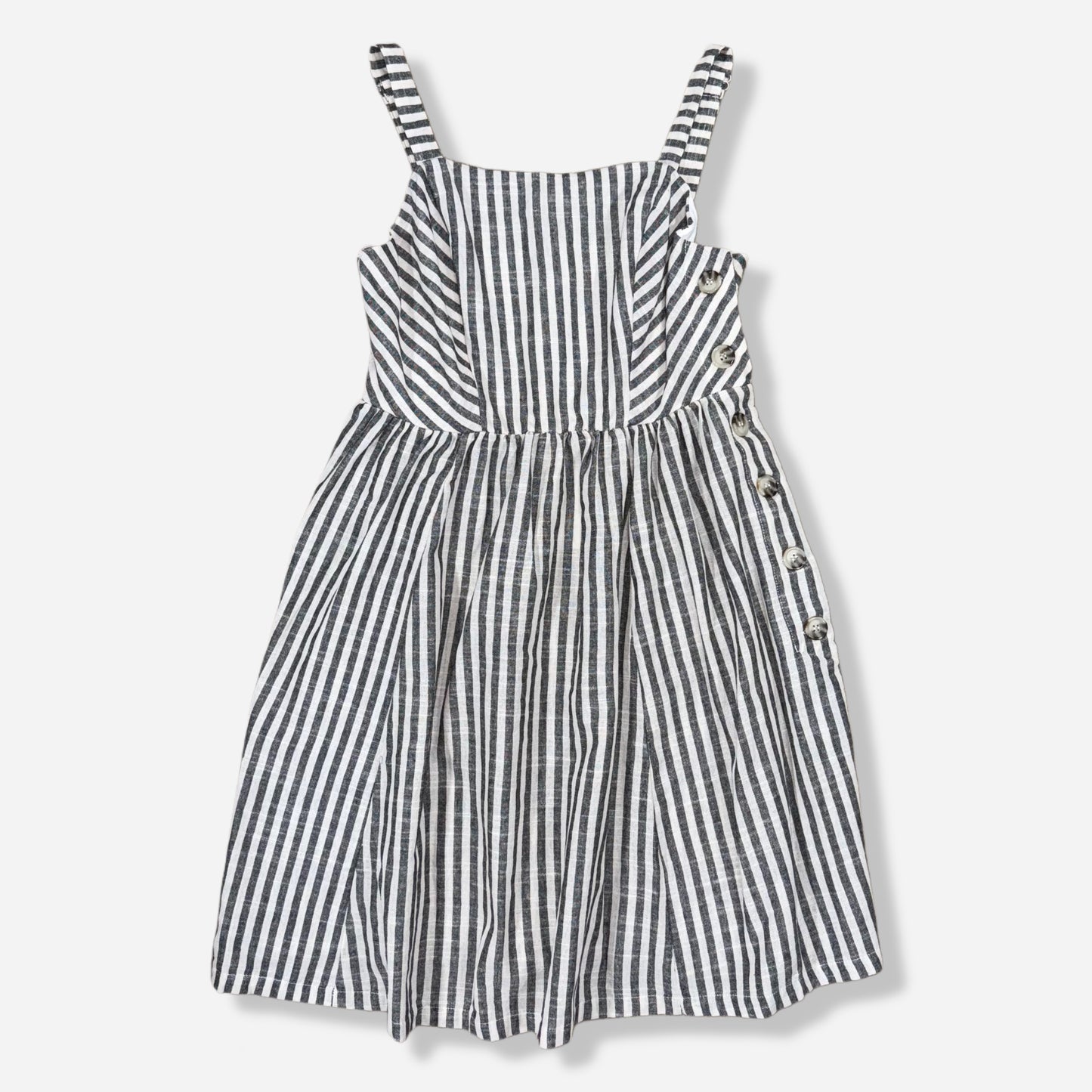 VESTIDO DE RAYAS CON BOTONES | GOOD LUCK GEM | S