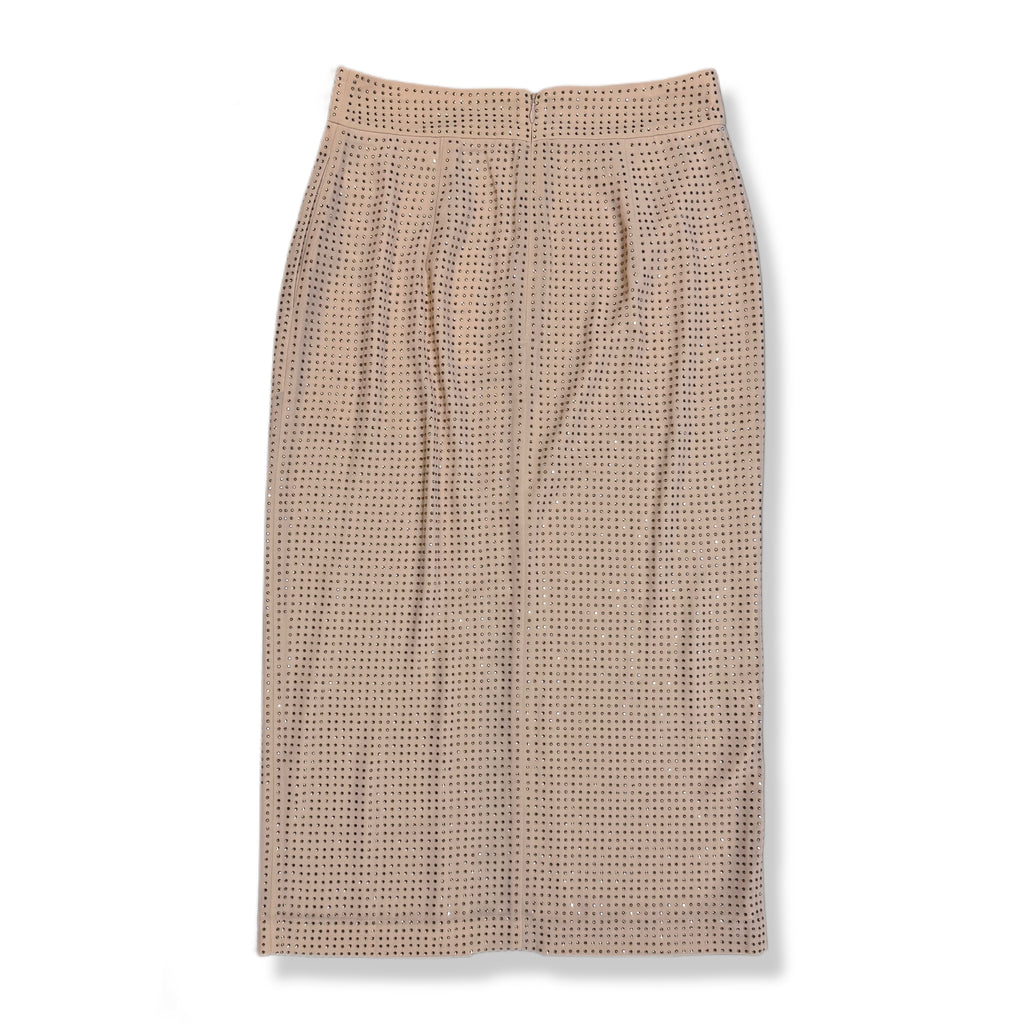 FALDA MIDI DE TIRO ALTO CON ADORNOS Y ABERTURA DELANTERA | REISS | TALLA 4