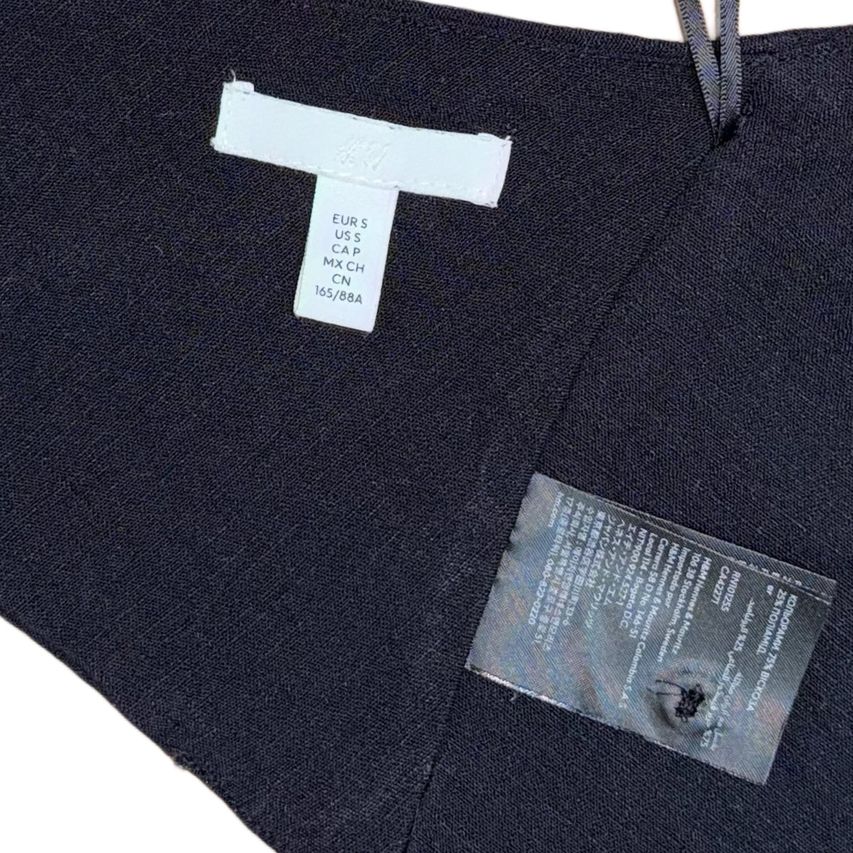 CROP TOP CRUZADO NEGRO | H&M | TALLA S