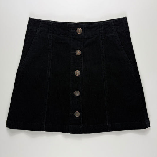 MINI FALDA DE CORDUROY NEGRA | FOREVER 21 | TALLA S