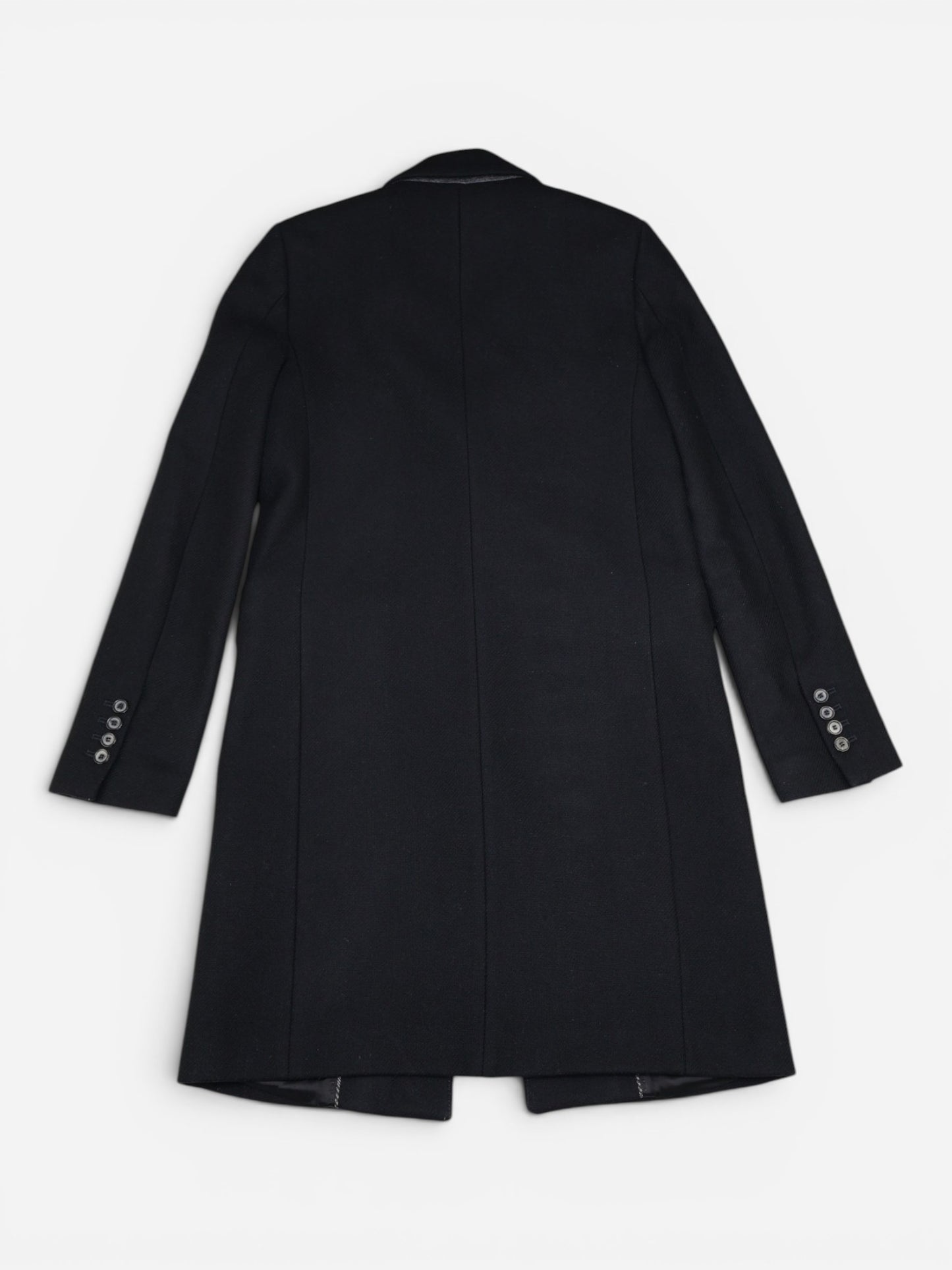 ABRIGO NEGRO ESTRUCTURADO | ZARA | TALLA XS