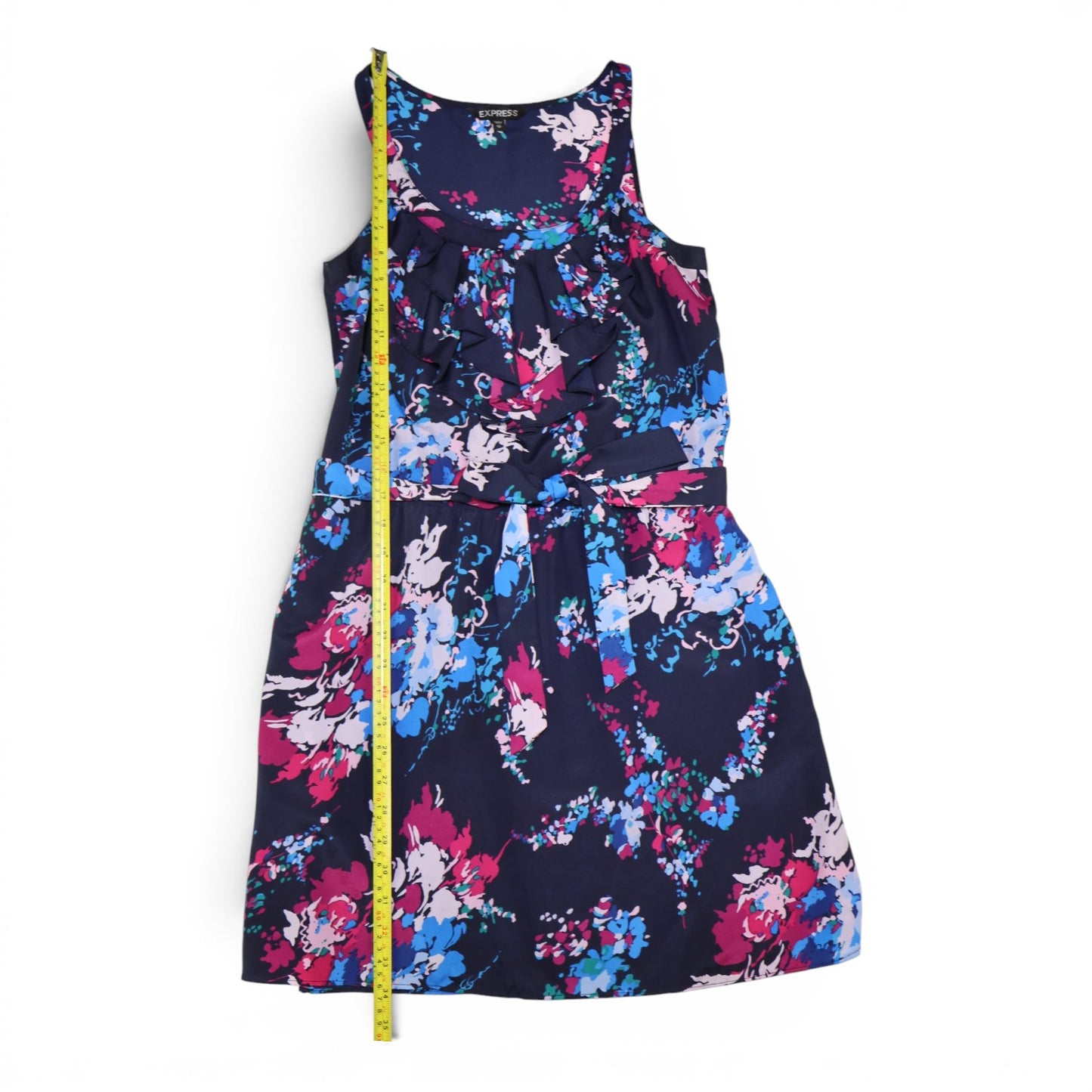 VESTIDO CORTO CON ESTAMPADA FLORAL | EXPRESS | TALLA XS