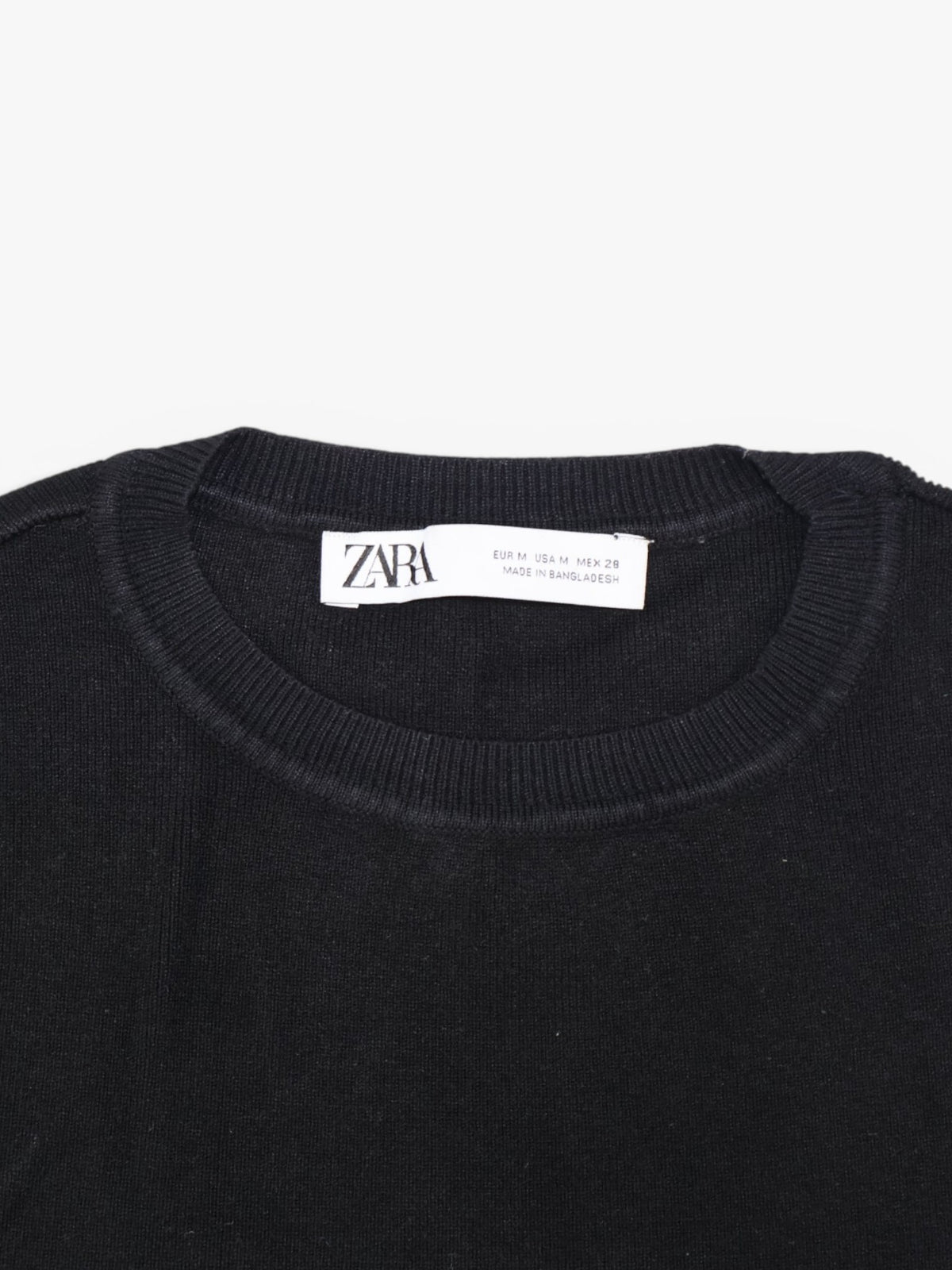CROP TOP NEGRO SIN MANGAS | ZARA | TALLA M