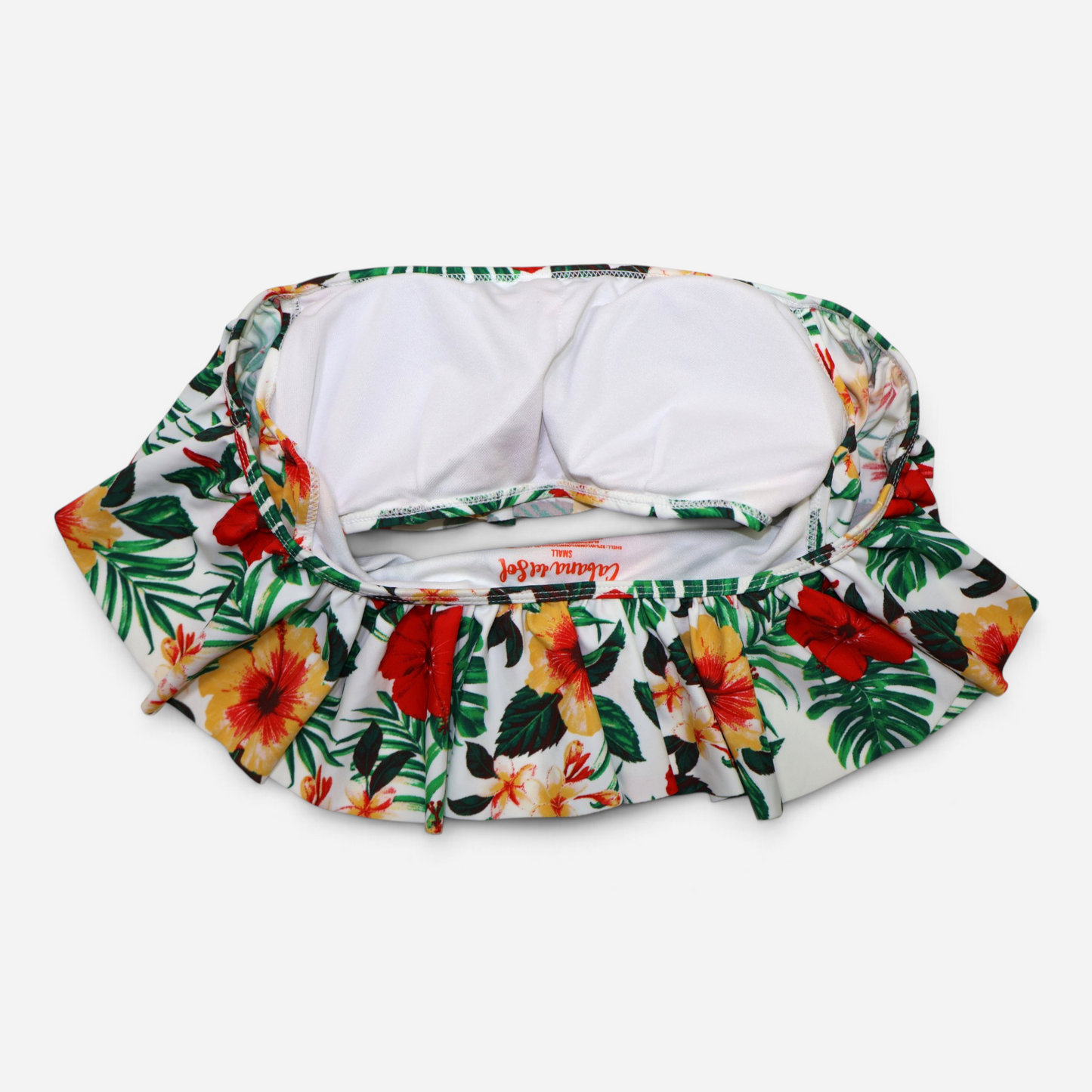 TRAJE DE BAÑO DE DOS PIEZAS CON ESTAMPADO TROPICAL | CABANA DEL SOL | TALLA S