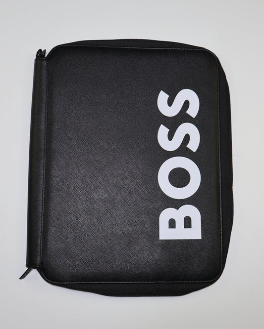 PORTADOCUMENTOS NEGRO CON ZIPPER | BOSS