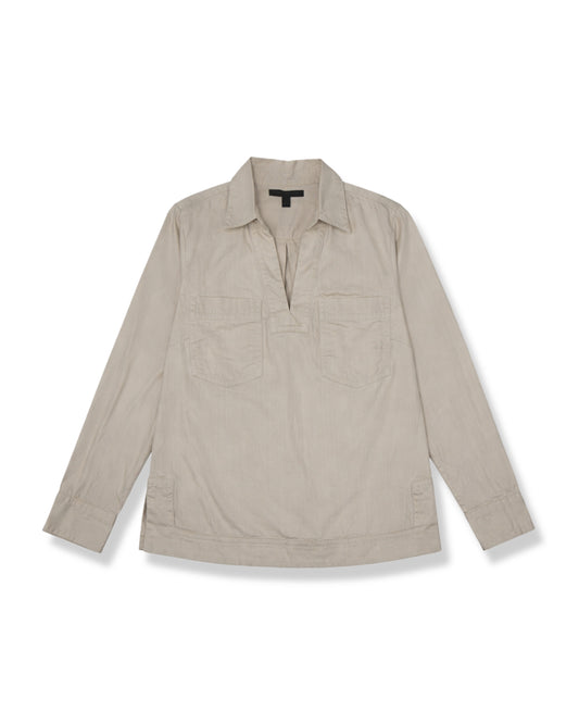 CAMISA TIPO UTILITY BEIGE | BANANA REPUBLIC | TALLA S (Oversize)