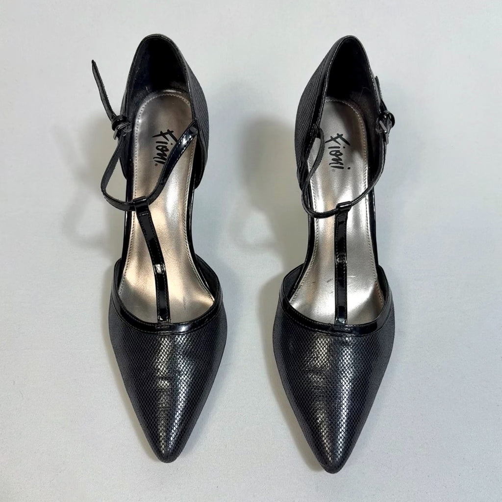 ZAPATOS NEGROS DE TACÓN EN PUNTA | FIONI | TALLA 8