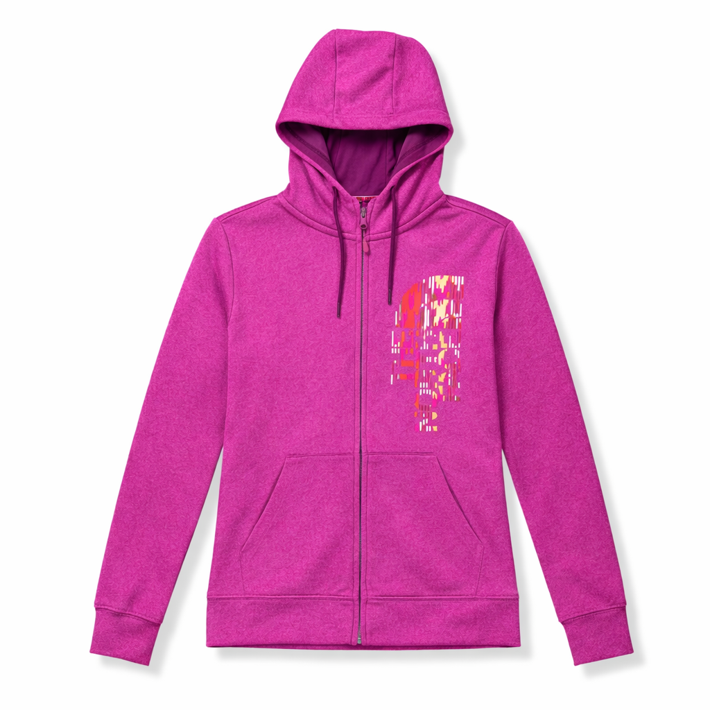 HOODIE CON ZIPPER MORADO | THE NORTH FACE | TALLA M