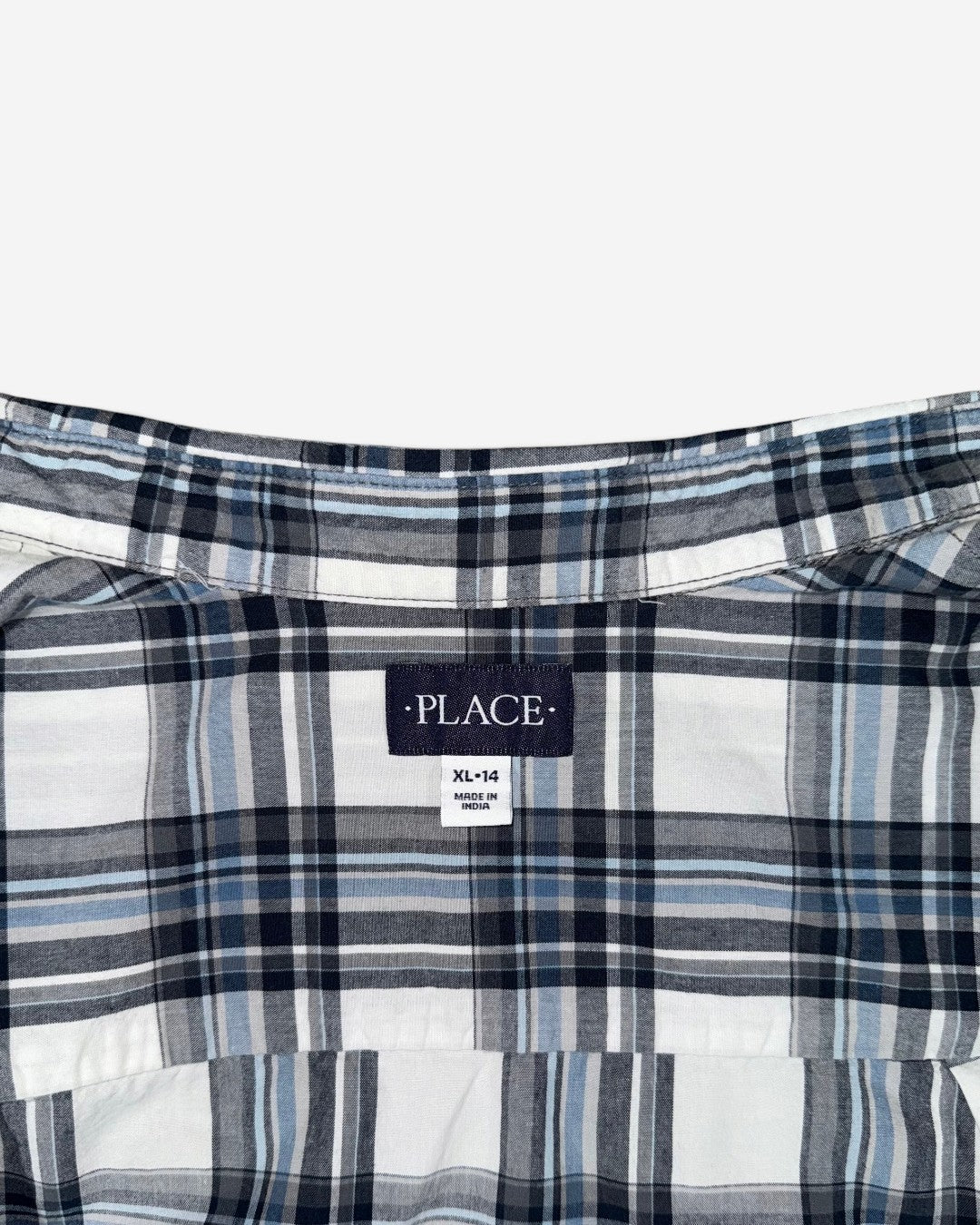 CAMISA DE CUADROS DE MANGAS LARGAS PARA NIÑO | THE CHILDREN'S PLACE | TALLA XL (14)