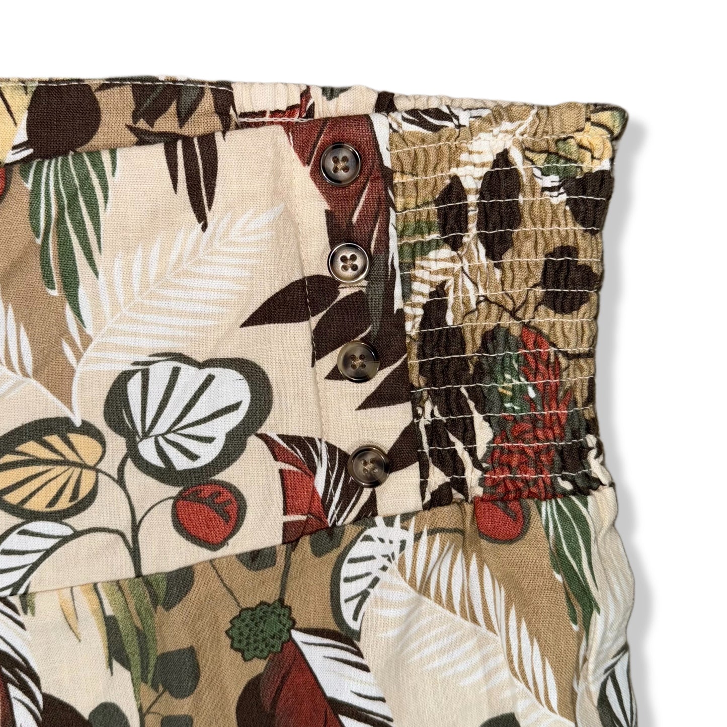 PANTALONES PALAZZO CON ESTAMPADO TROPICAL | CATO | M
