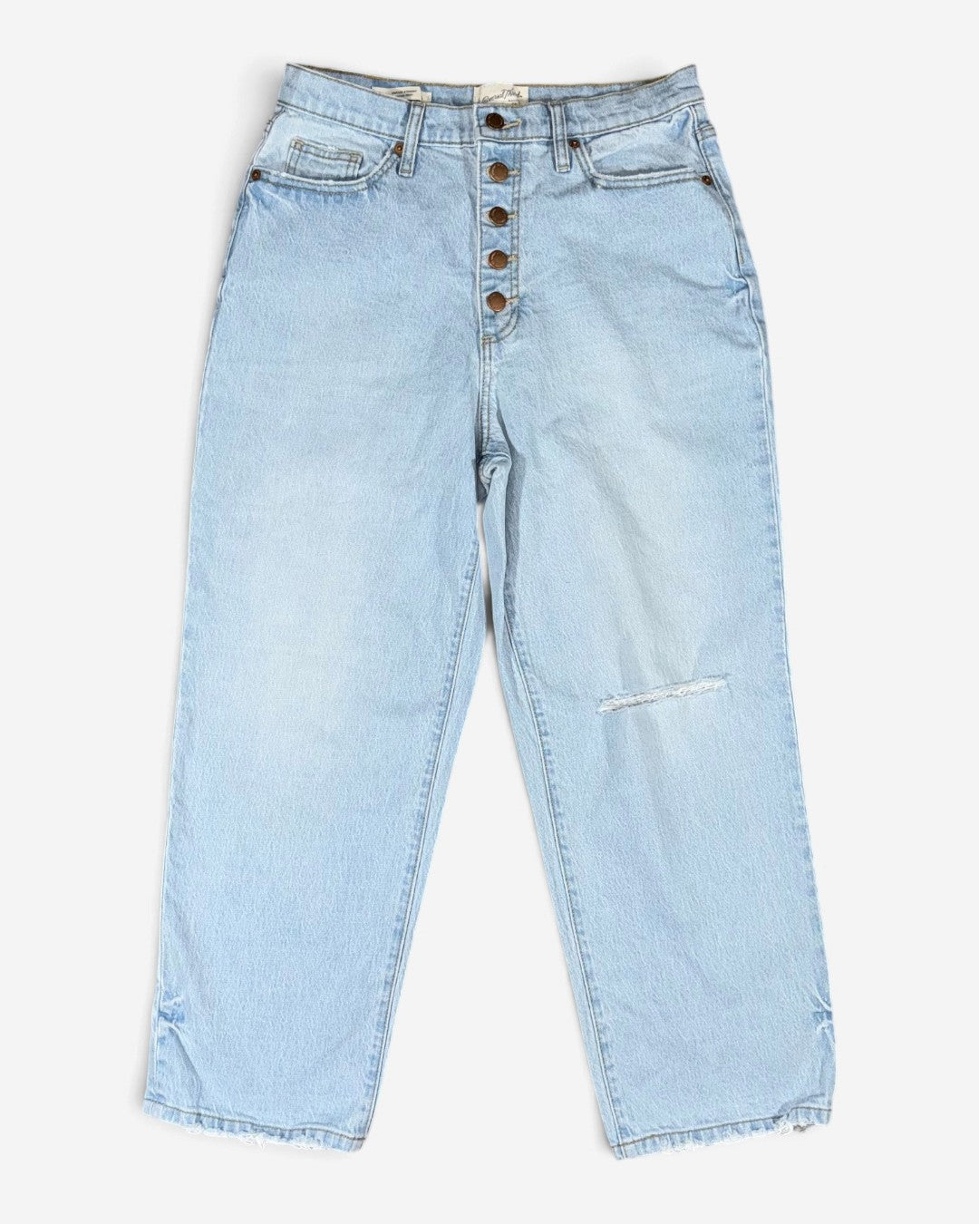 JEANS VINTAGE STRAIGHT AZUL CLARO PARA MUJER | UNIVERSAL THREAD | TALLA 10 (M)