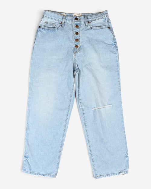 JEANS VINTAGE STRAIGHT AZUL CLARO PARA MUJER | UNIVERSAL THREAD | TALLA 10 (M)