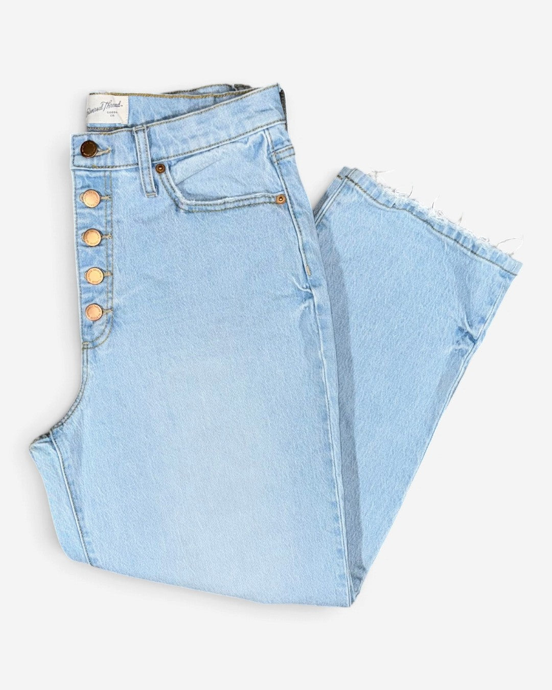 JEANS VINTAGE STRAIGHT AZUL CLARO PARA MUJER | UNIVERSAL THREAD | TALLA 10 (M)