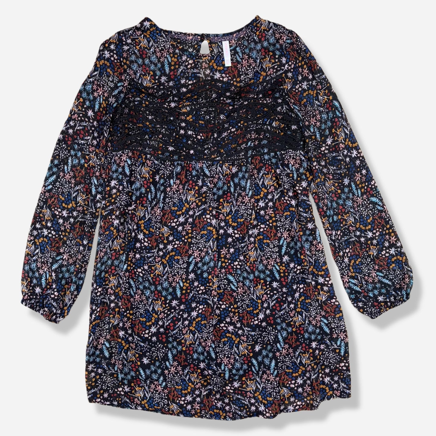 VESTIDO ESTILO BOHO CON ESTAMPADO FLORAL | XHILARATION | XS