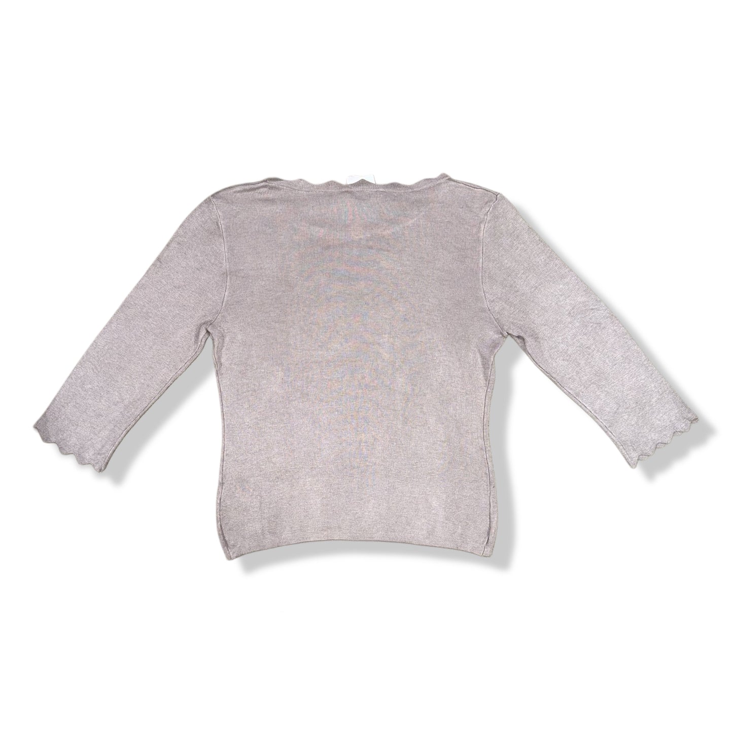 SUÉTER DE PUNTO ACANALADO GRIS | PHILOSOPHY | TALLA L
