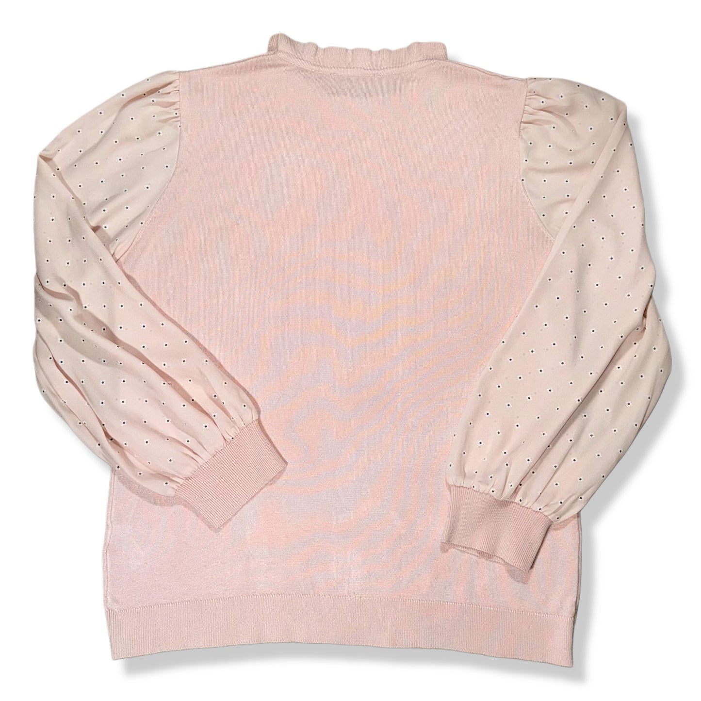 TOP CON MANGAS ESTAMPADAS CON VOLANTES | ADRIANNA PAPELL | M