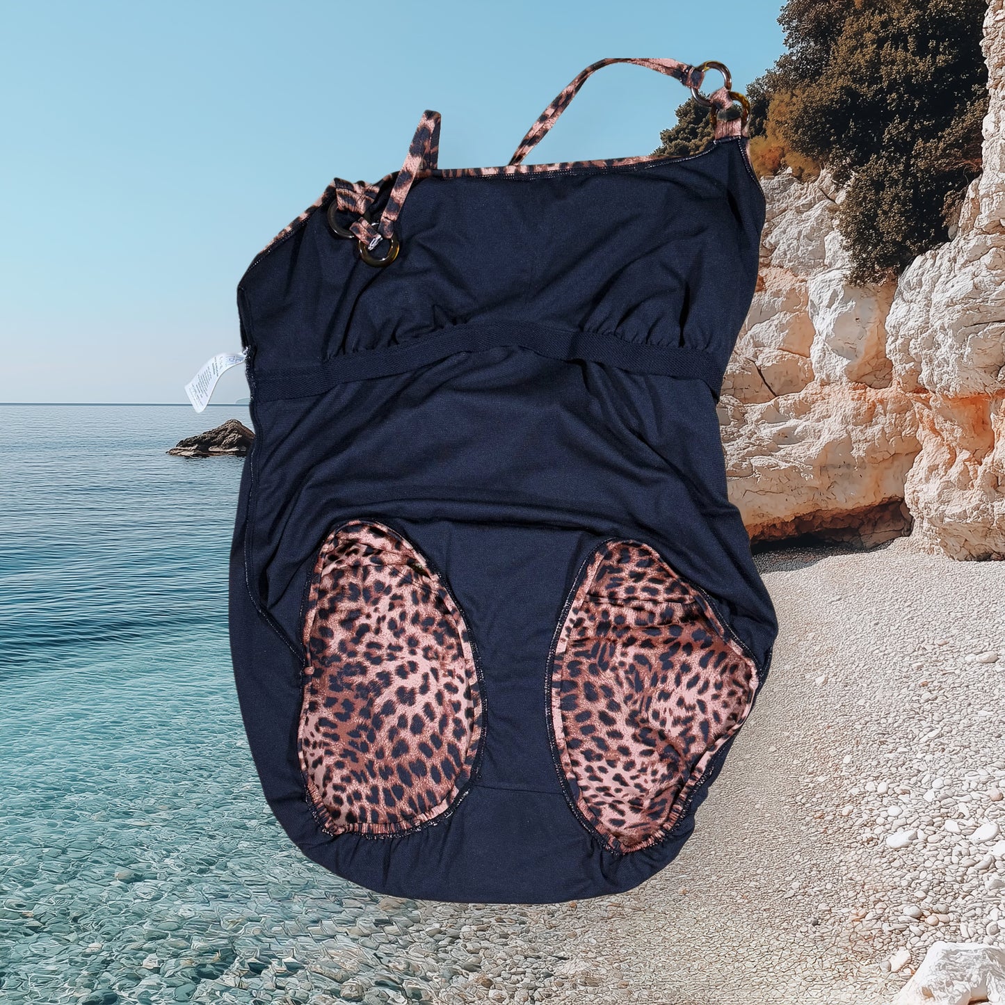TRAJE DE BAÑO ONE-PIECE ANIMAL PRINT | TIME AND TRU | XL