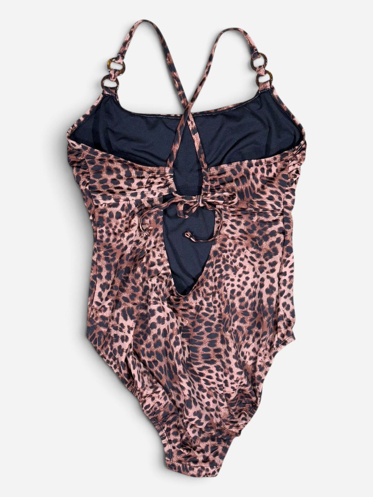 TRAJE DE BAÑO ENTERO CON ESTAMPADO DE ANIMAL PRINT | TIME AND TRU | TALLA XL