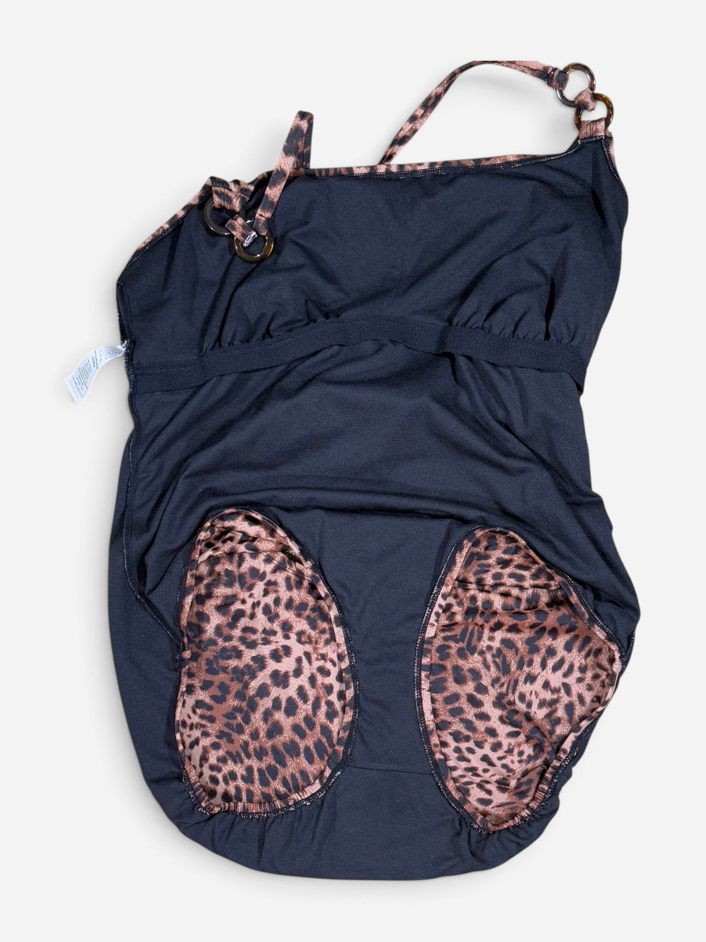 TRAJE DE BAÑO ENTERO CON ESTAMPADO DE ANIMAL PRINT | TIME AND TRU | TALLA XL