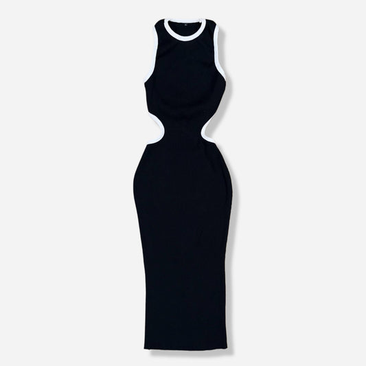 VESTIDO MAXI BODYCON CON ESPALDA DESCUBIERTA | S