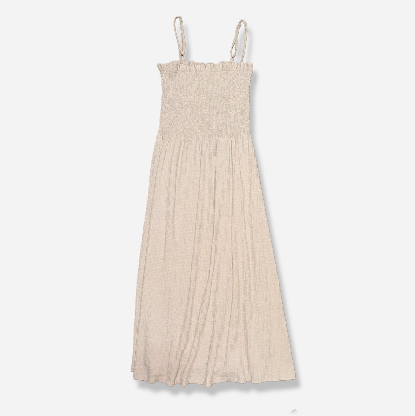 VESTIDO FRUNCIDO CON TIRANTES AJUSTABLES | H&M | S