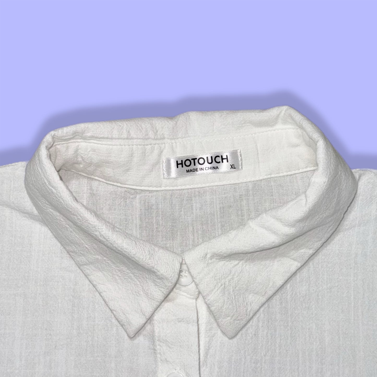 CAMISA DE ALGODÓN BLANCA | HOTOUCH | XL