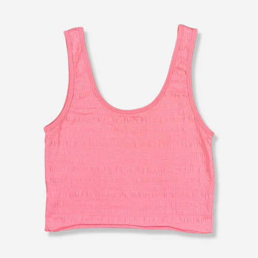 CROP TOP ROSADO FRUNCIDO | AMERICAN EAGLE | S