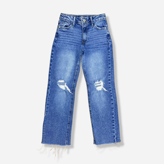 RIPPED STRAIGHT LEG JEANS PARA NIÑA | ART CLASS | 10
