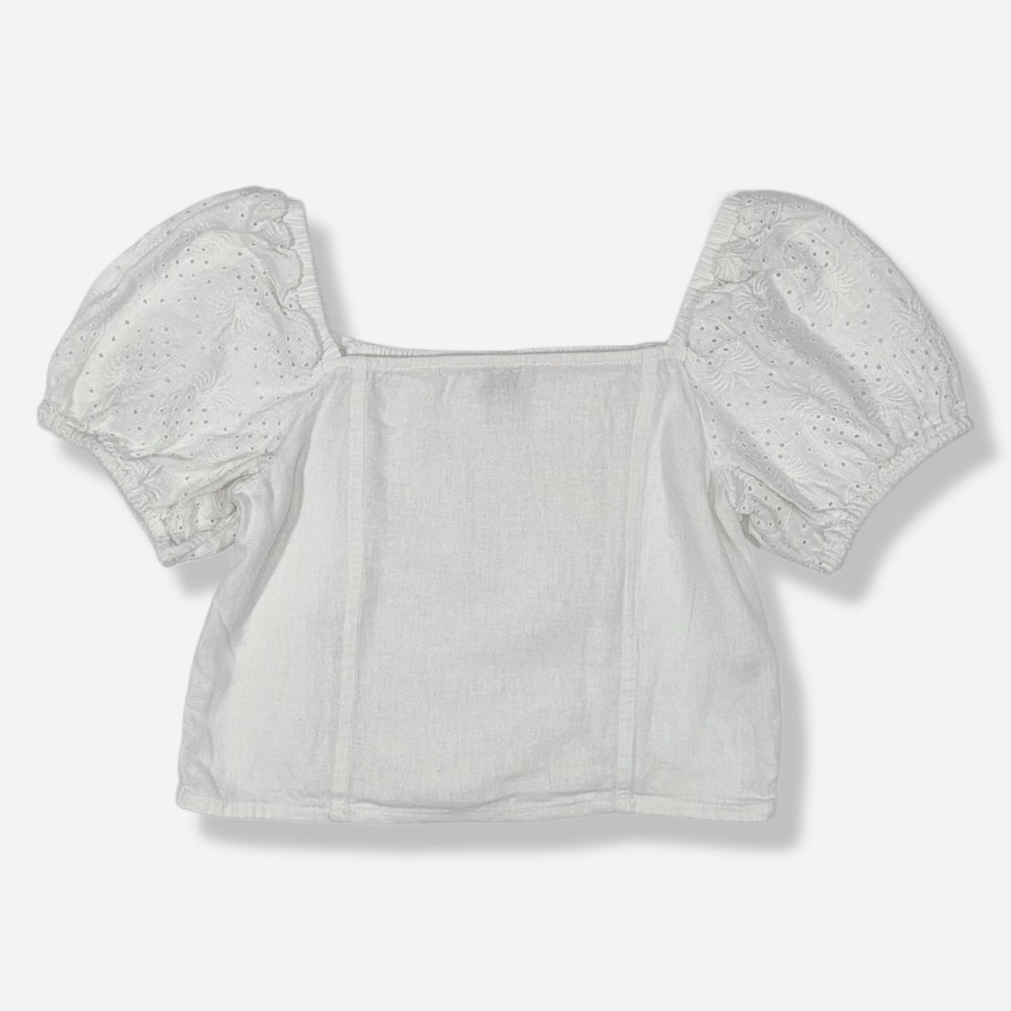 TOP DE LINO CON OJALES PARA NIÑA | OLD NAVY | XL (14/16)