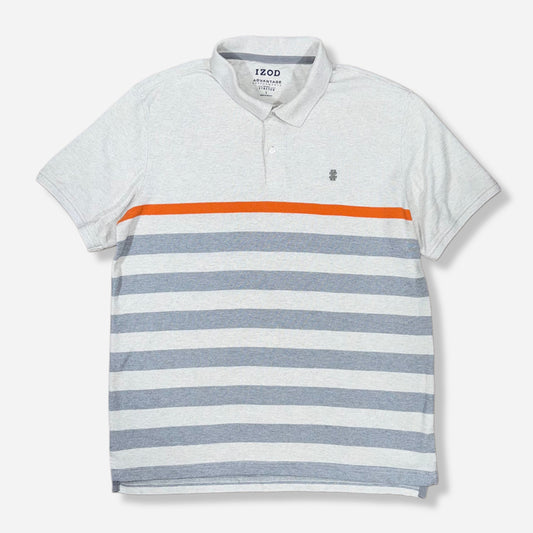 ADVANTAGE PERFORMANCE STRIPE POLO PARA HOMBRE | IZOD | SIZE L