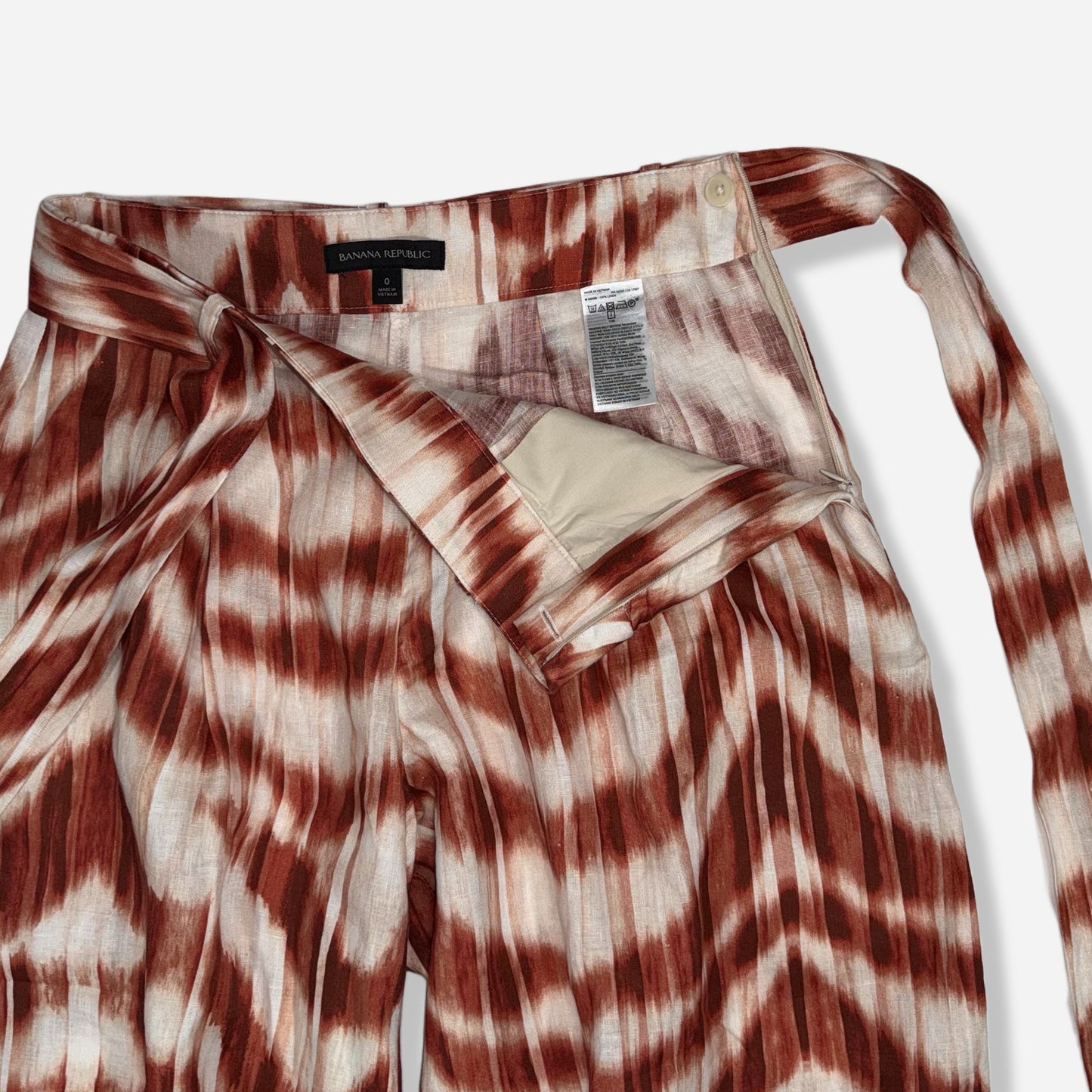 PANTALÓN ANCHO DE LINO PARA MUJER | BANANA REPUBLIC | 0