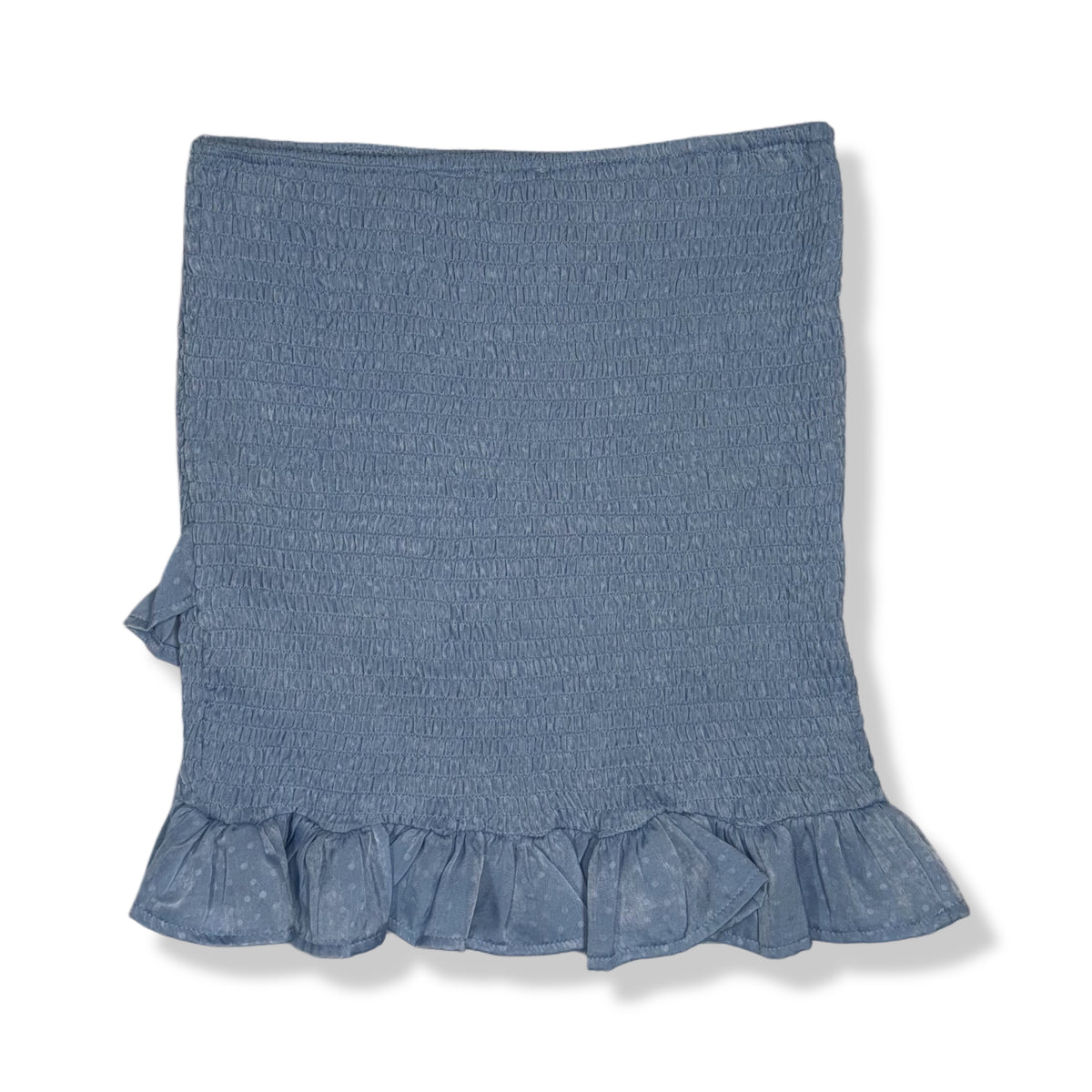 NEW | FALDA CORTA AZUL CON VOLANTES PARA MUJER | HYFVE | TALLA S