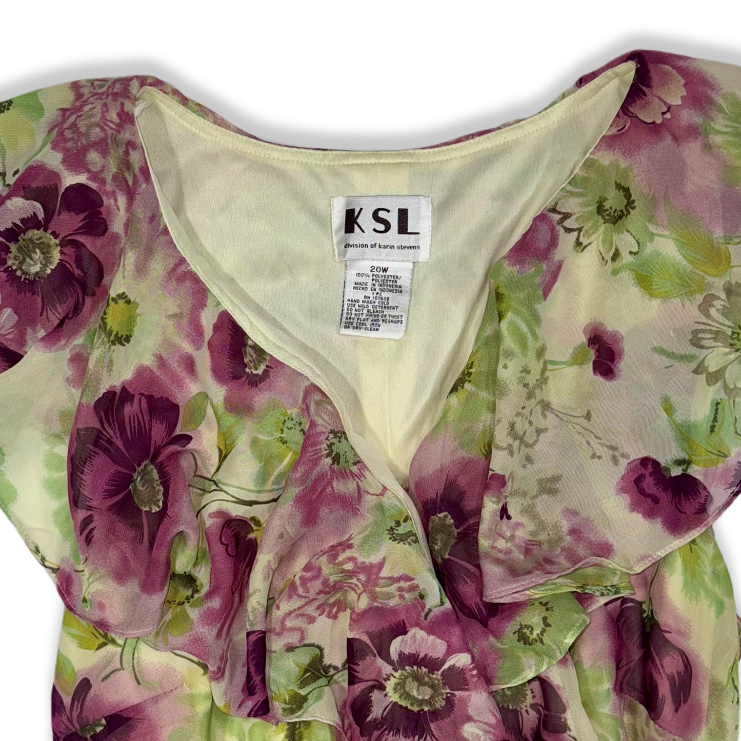 VESTIDO FLORAL | KSL | 20W