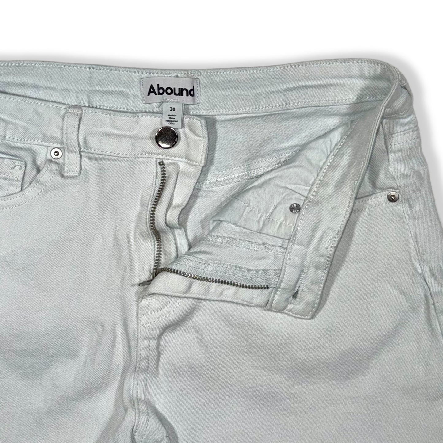 DENIM SHORTS OFF-WHITE | ABOUND | 30