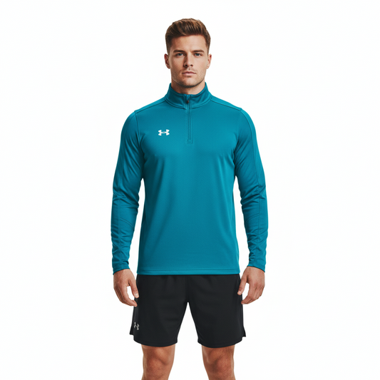 SUÉTER DEPORTIVO 1/4 ZIP TURQUESA | UNDER ARMOUR | TALLA M
