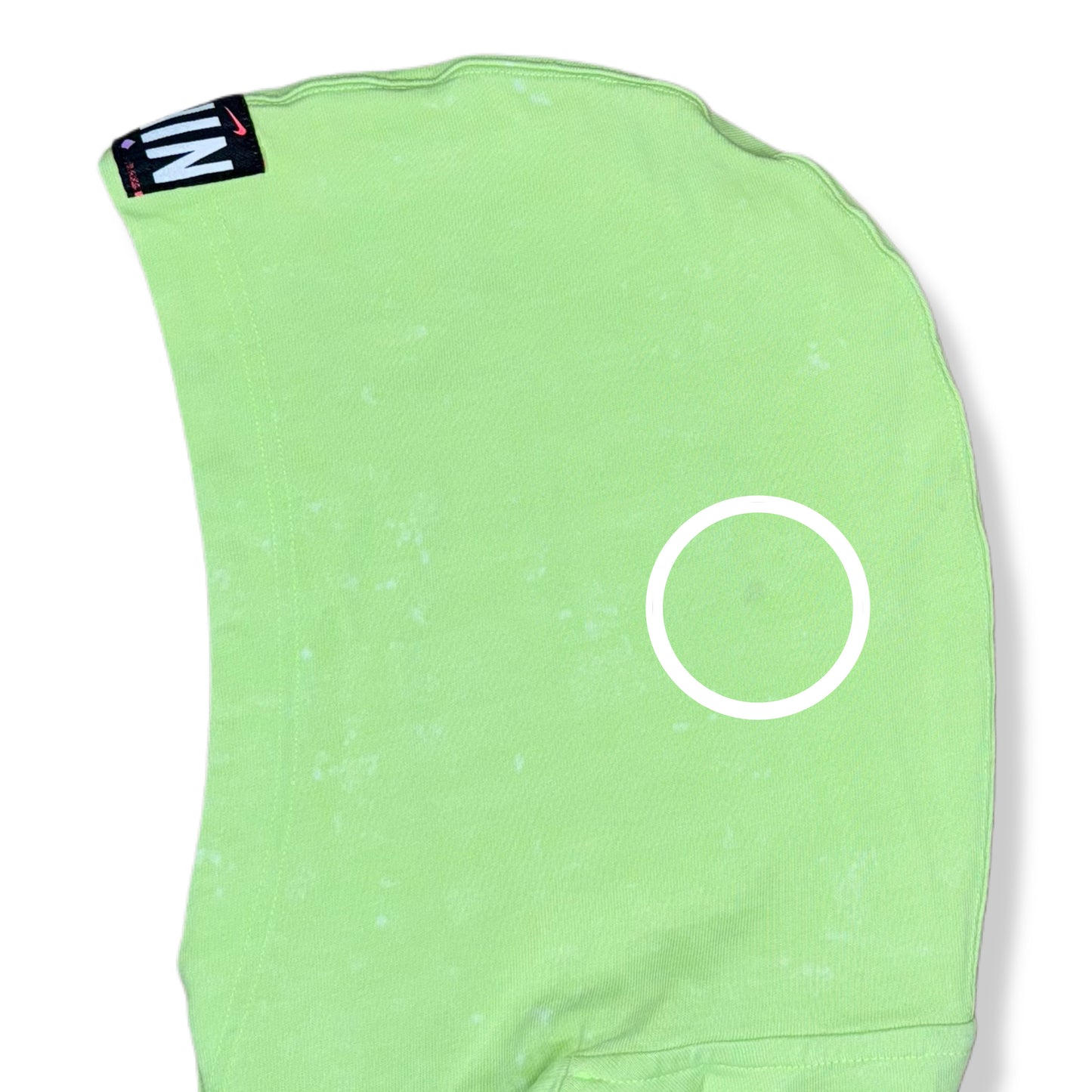 WASHED HOODIE VERDE NEÓN PARA MUJER | NIKE | XS