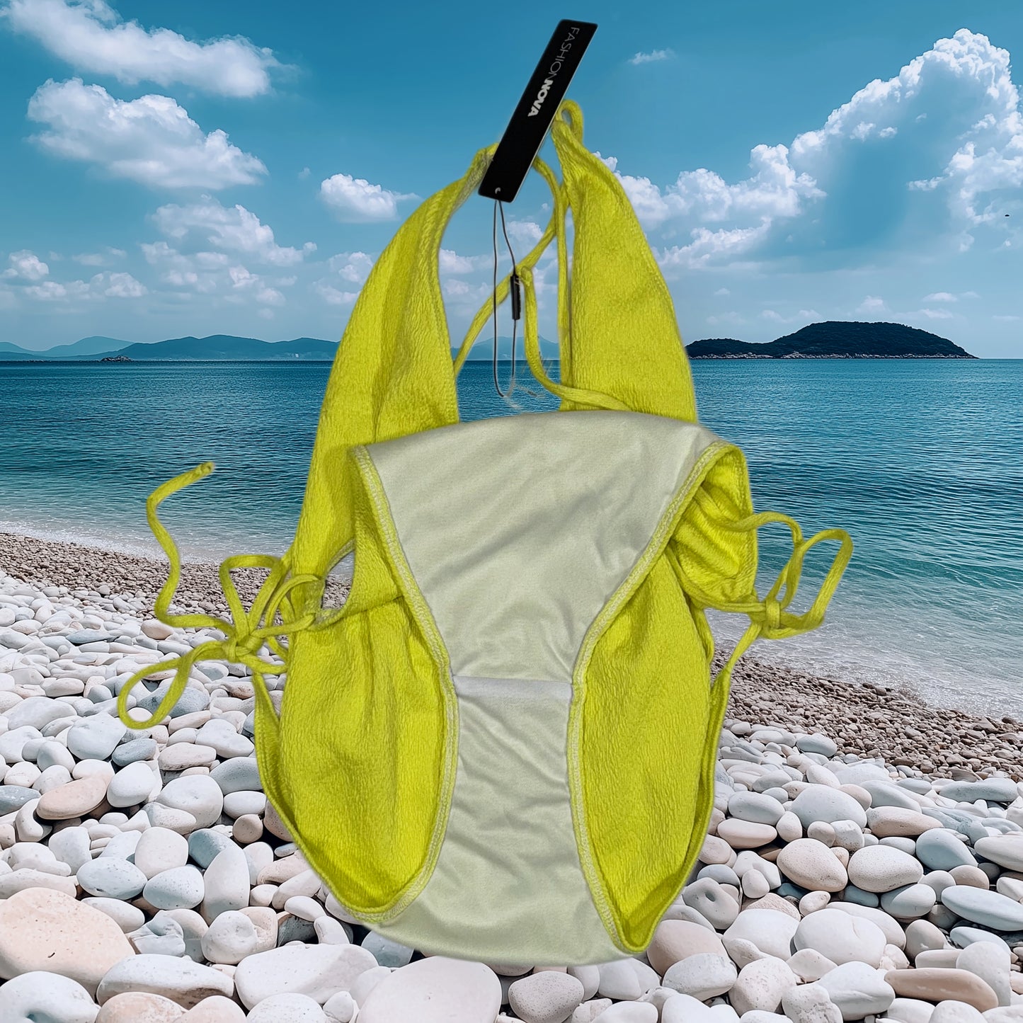 TRAJE DE BAÑO ONE-PIECE NEON LIMA | FASHION NOVA | M