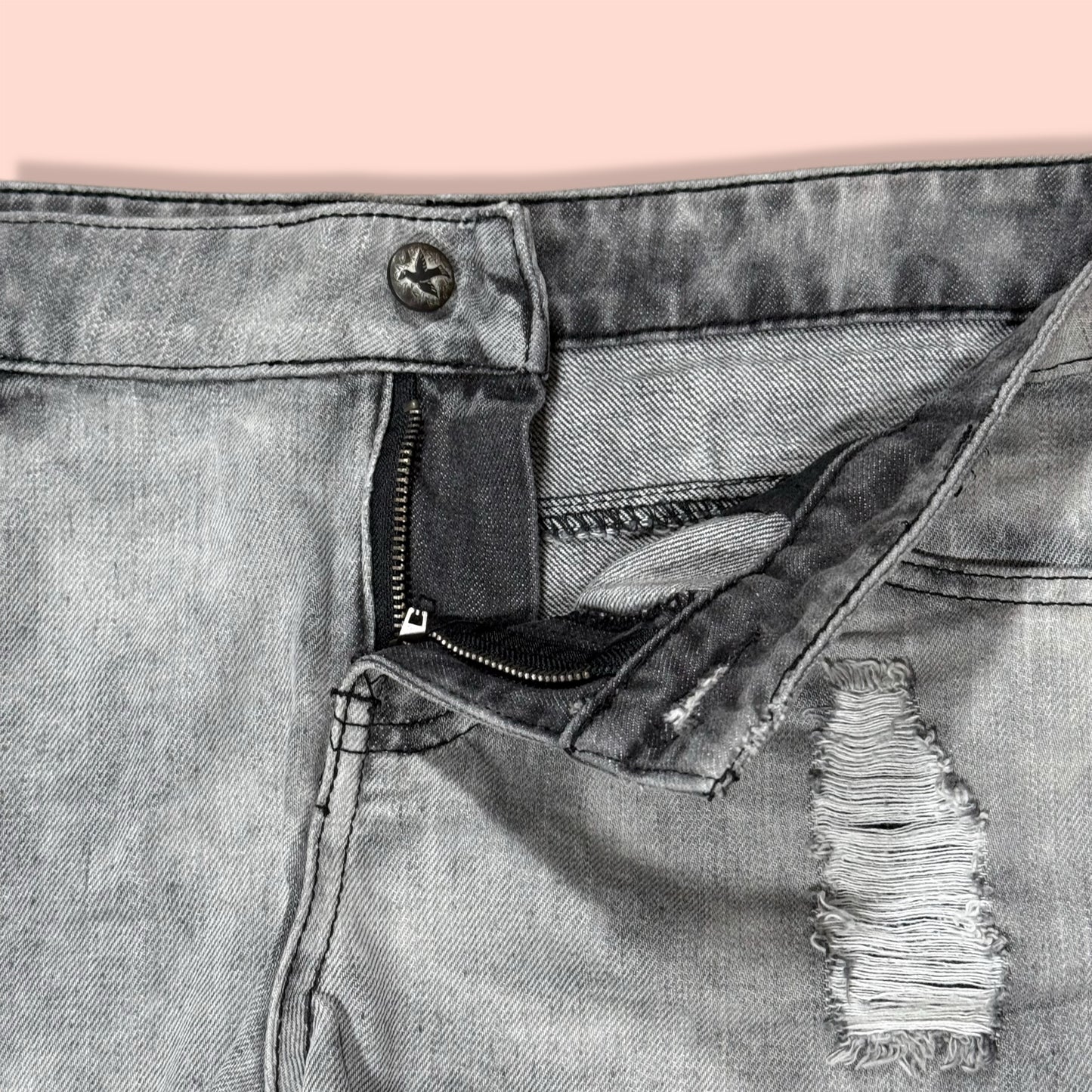 SHORTS GRIS CON ENCAJE NEGRO | OTHERS FOLLOW | 11