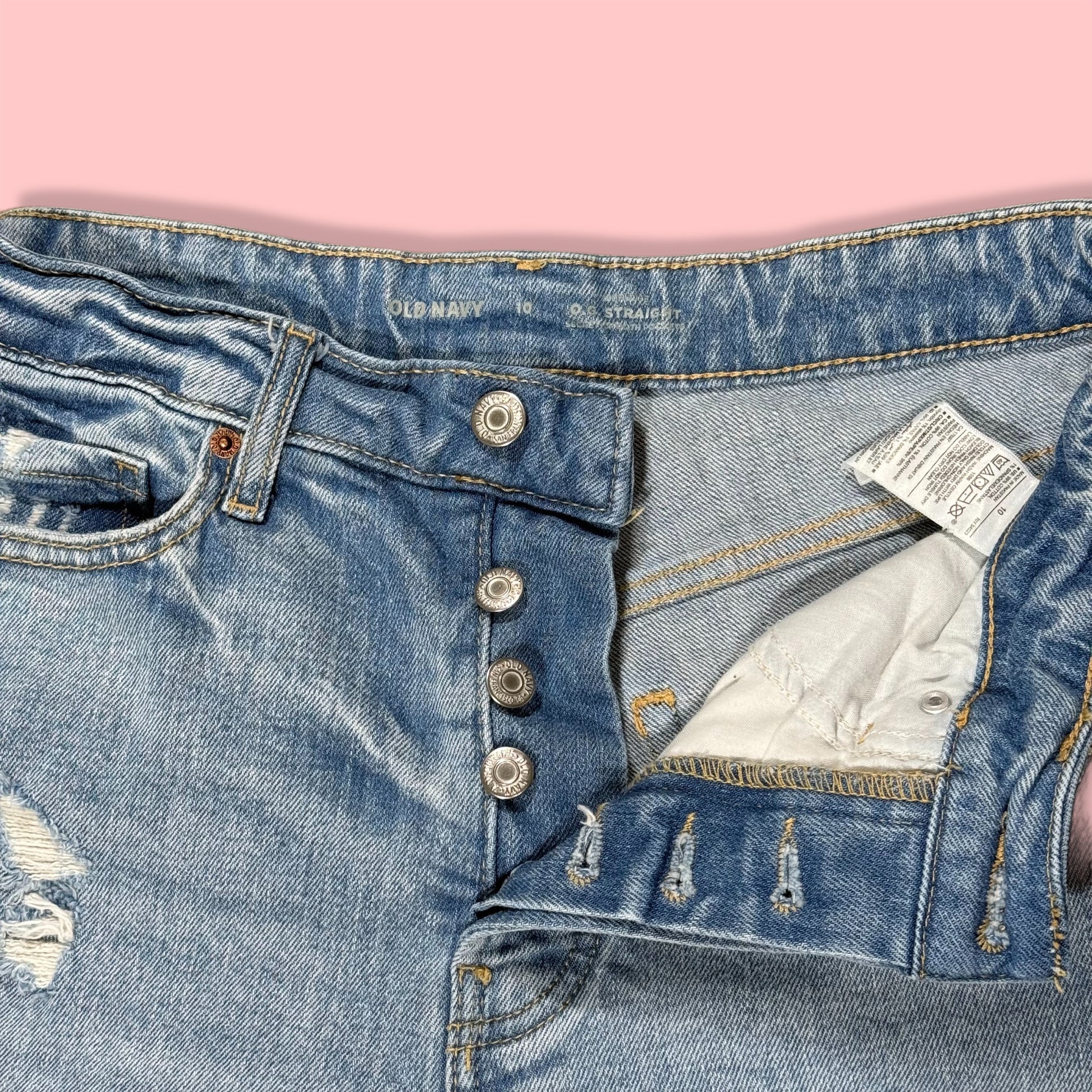 OG STRAIGHT DENIM SHORTS OLD NAVY 10 – The Reset