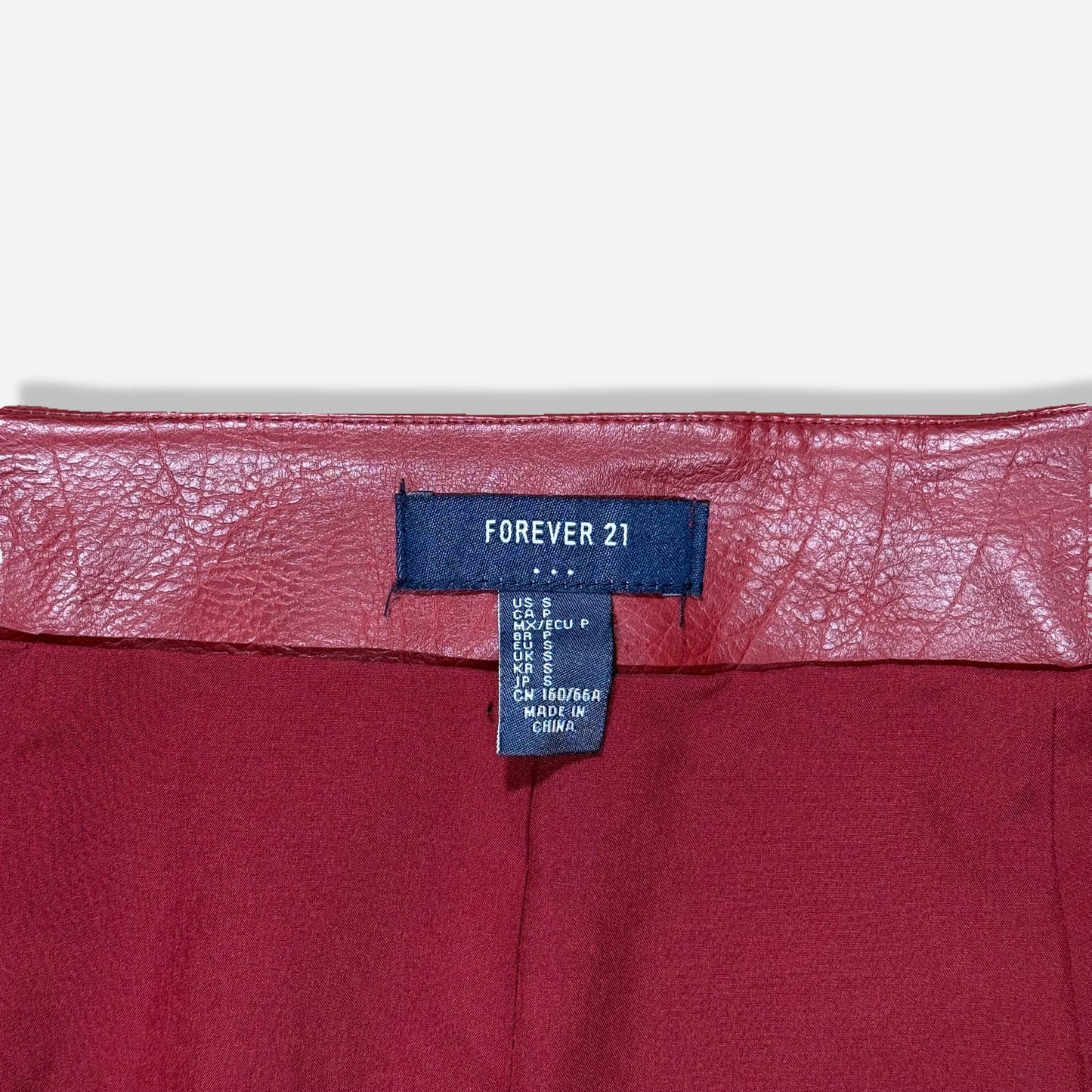 FAUX LEATHER SKIRT | FOREVER 21 | S