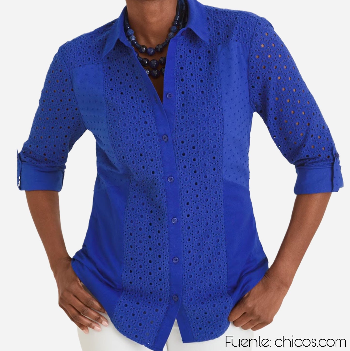 BLUSA DE OJALES | CHICO'S | S
