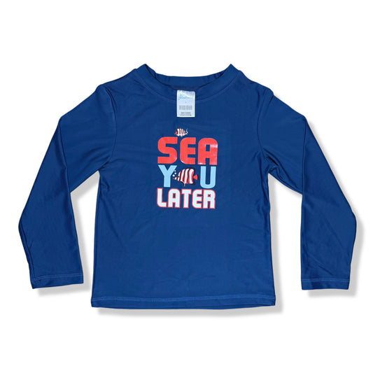 CAMISETA UV AZUL "SEA YOU LATER" | FLOATIMINI | 7